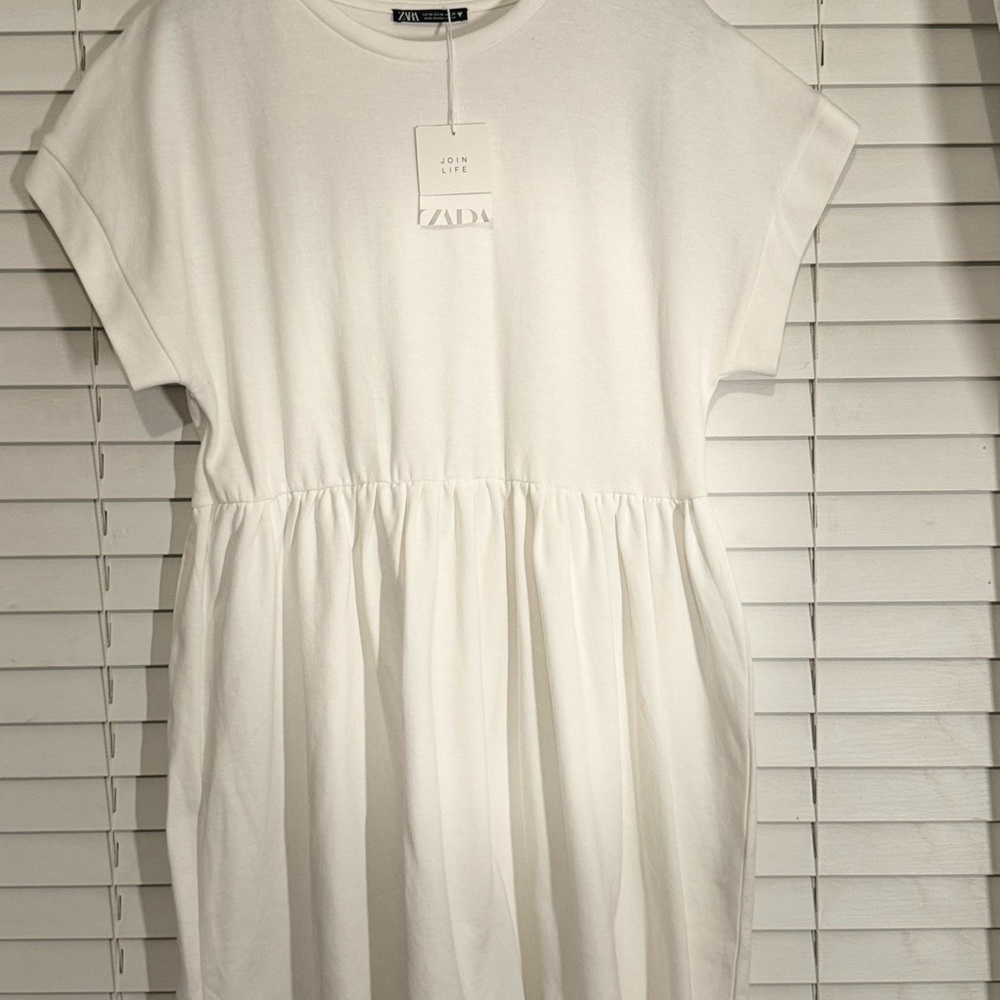 Zara White Dolman Sleeve Sundress